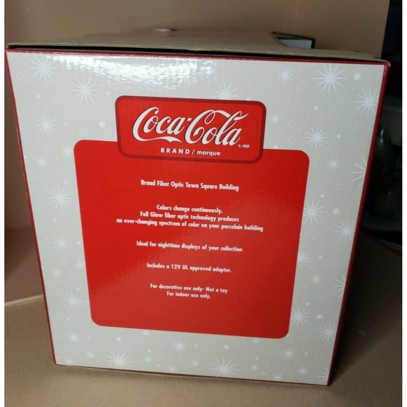 Y2K Coca-Cola 2003 Town Square Eckerd Drug Store Fiber Optic  Coca Cola Town Square Collection Fiber Optic 2003 Eckerd Pharmacy Drug Store New